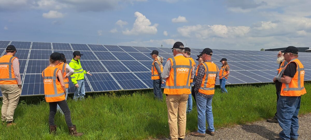 Excursie Training Energieboswachters naar zonnepark De Kie bij Franeker